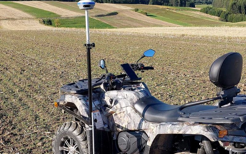 Quad, Vermessung, Felddatenerhebung, Spurführung, RTK, Smartantenne