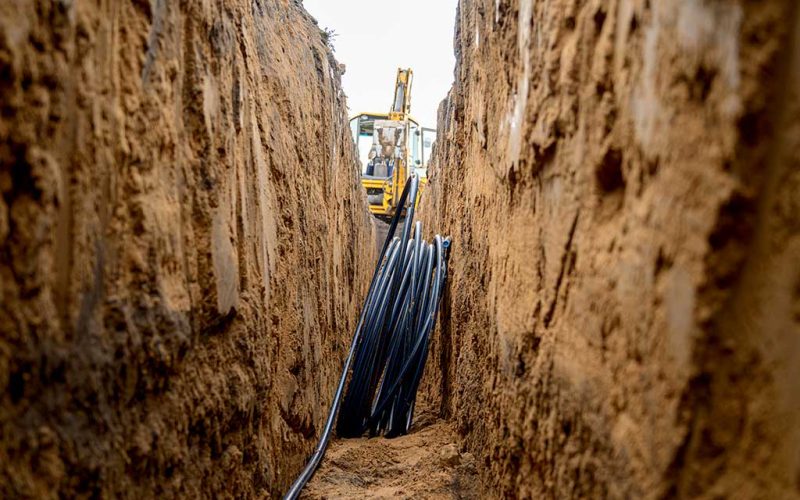 Leitungsplan, Wasserleitung, Drainage, digitaler Plan