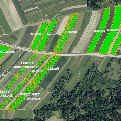 Datenaufbereitung, exakte Feldgrenzen, Fahrspurplanung